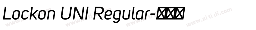 Lockon UNI Regular字体转换